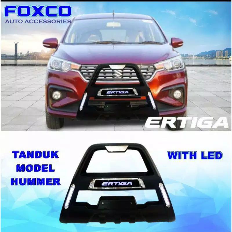 Tanduk depan bumper depan all new ertiga 2018 model Hummer with led