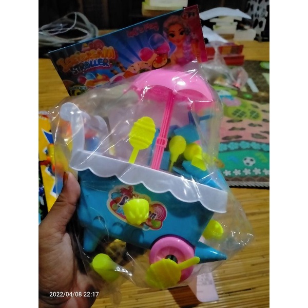 mainan gerobak dorong es krim