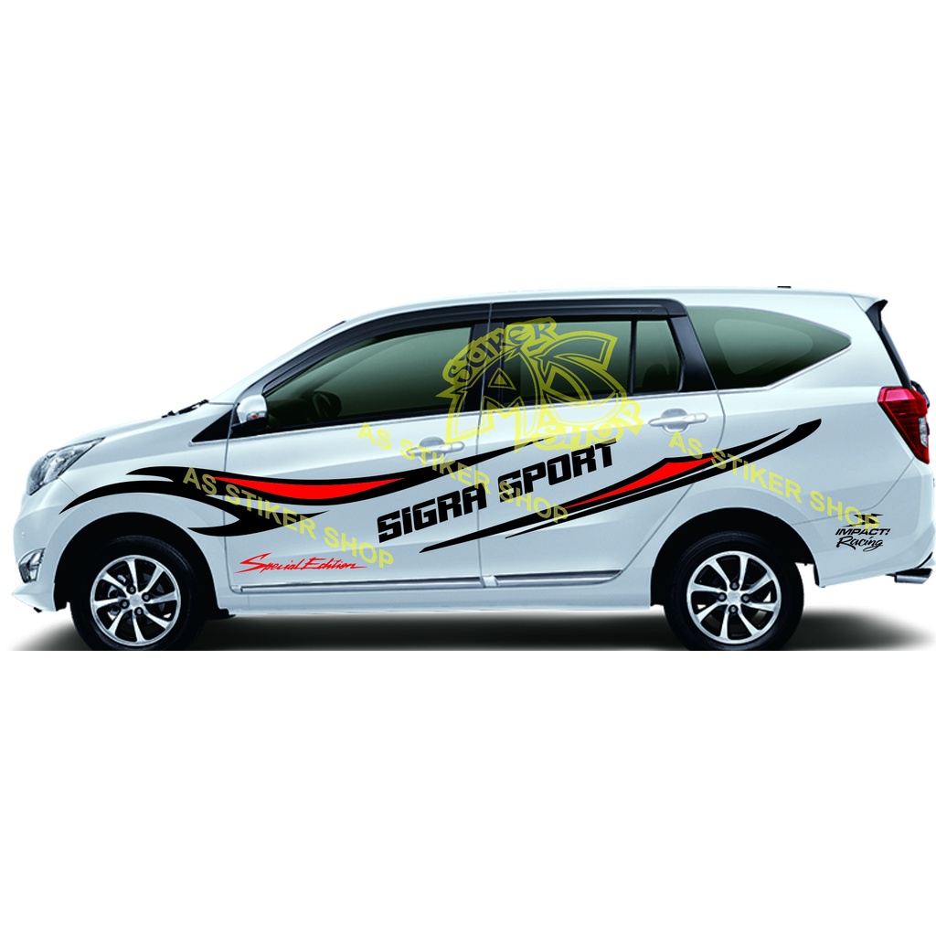 Terbaru stiker mobil sigra sport cutting stiker list mobil sigra sport stiker mobil tribal