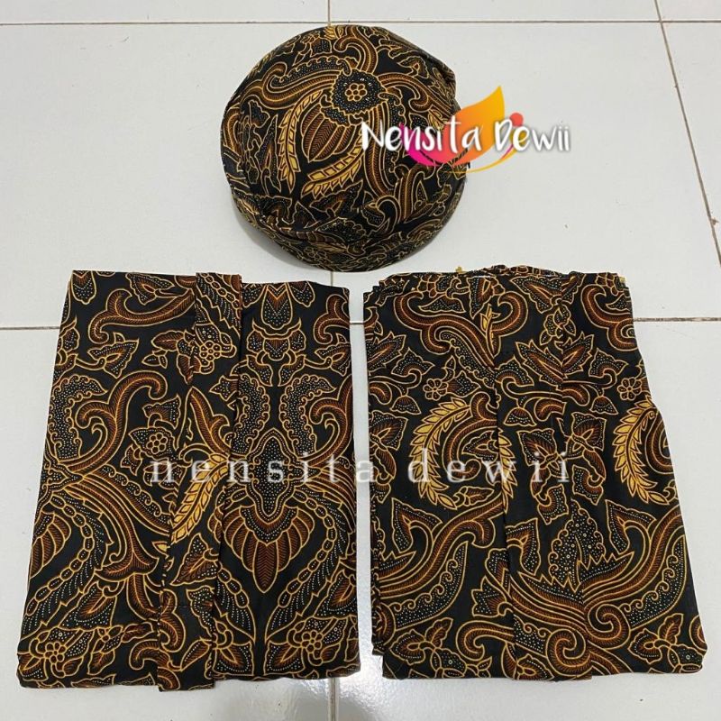 Set Baju Prewed - Basahan / Baju Couple Adat Jawa, Motif Jumputan