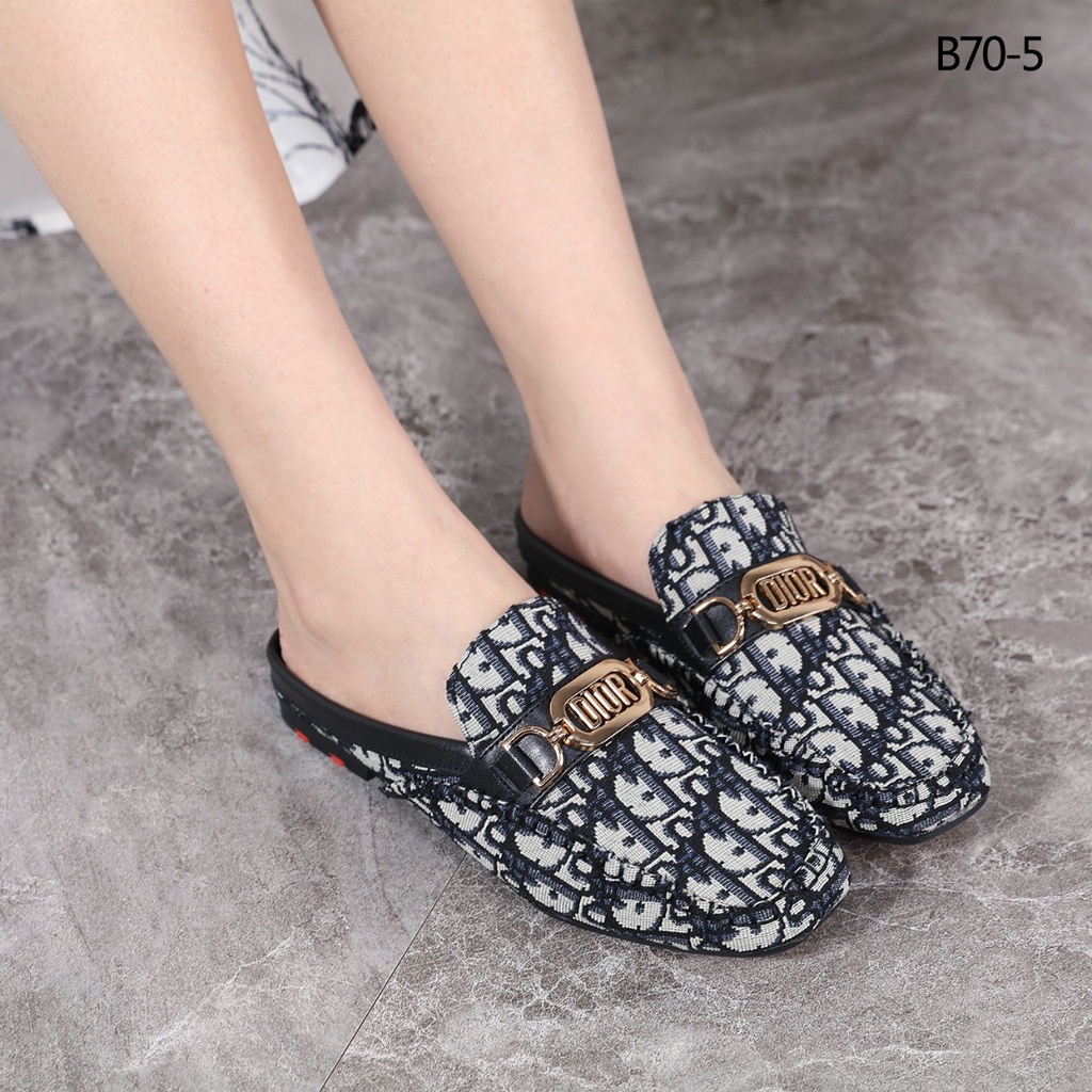 SHOES Canvas Flat Mules B70-5