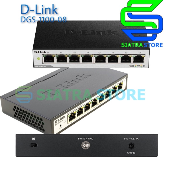 D-LINK DGS-1100-08 8-Port Gigabit Smart Managed Switch|DGS-1100-08