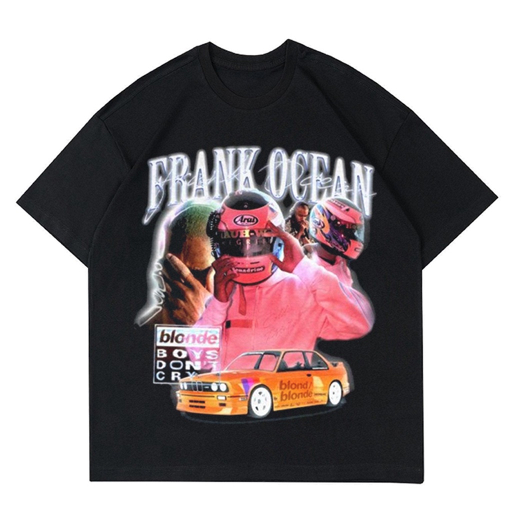 KAOS VINTAGE FRANK OCEAN | RAP TEE FRANK OCEAN | BAJU HITAM PRIA OVERSIZE FRANK OCEAN