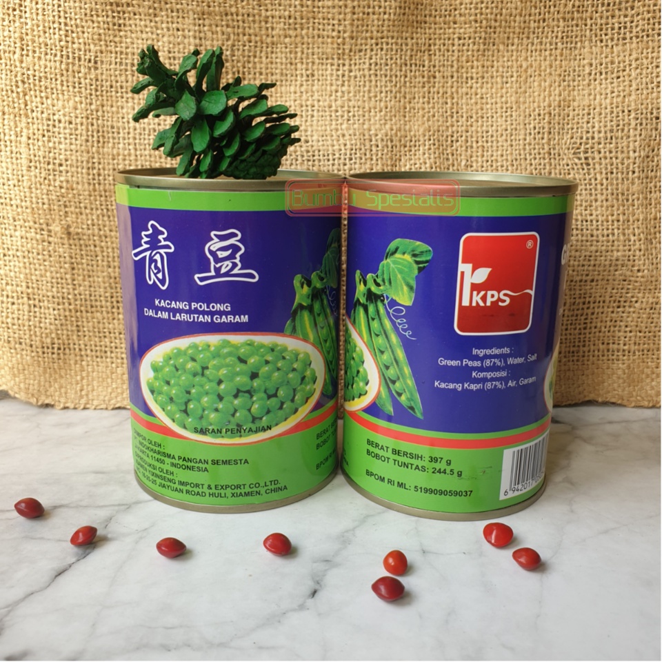 Kacang Polong Kaleng / Green Peas in Brine  397gr/ Kacang Polong IKPS