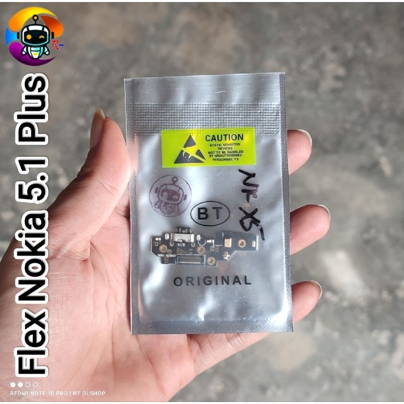 Flexible Board Connector Charger Nokia 5.1 Plus Type C Ori