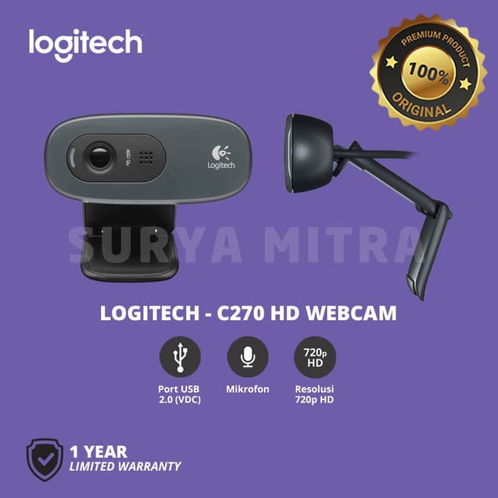 Webcam Logitech C270 / C 270 HD