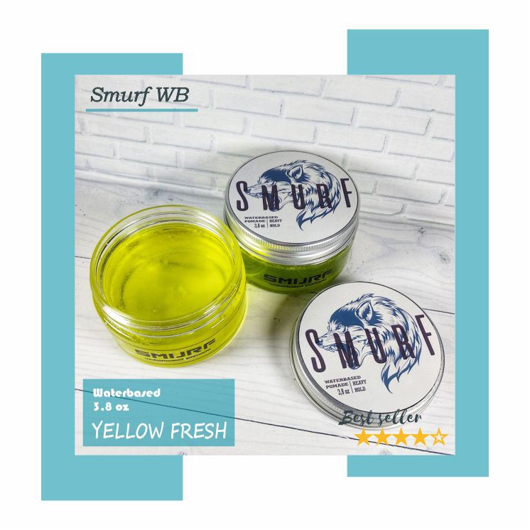 Smurf Pomade waterbased 110gr/3,8oz / GROSIR TERMURAH / FREE SISIR DAN STIKER