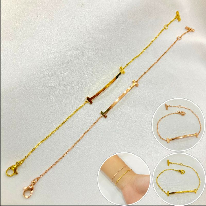 Fourfashion Gelang Fashion Wanita Anti Karat Titanium GLT-015