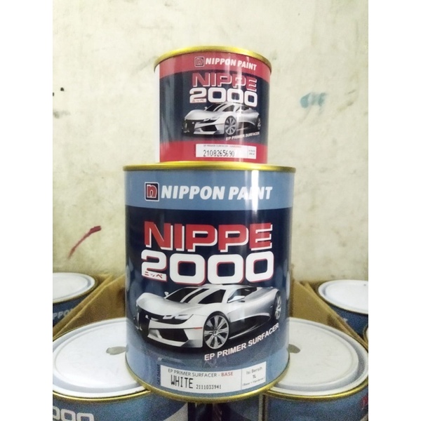 Jual Epoxy Nippe Primer Surfacer 2000 Putih White/ Abu Grey 1 Liter Set ...