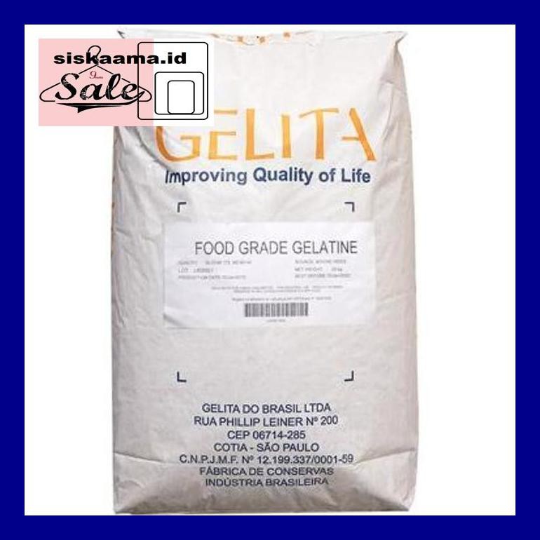 

A40D0Yh Gelatin Halal Impor Australia Merk Gelita 250 Gr D50Tr40V