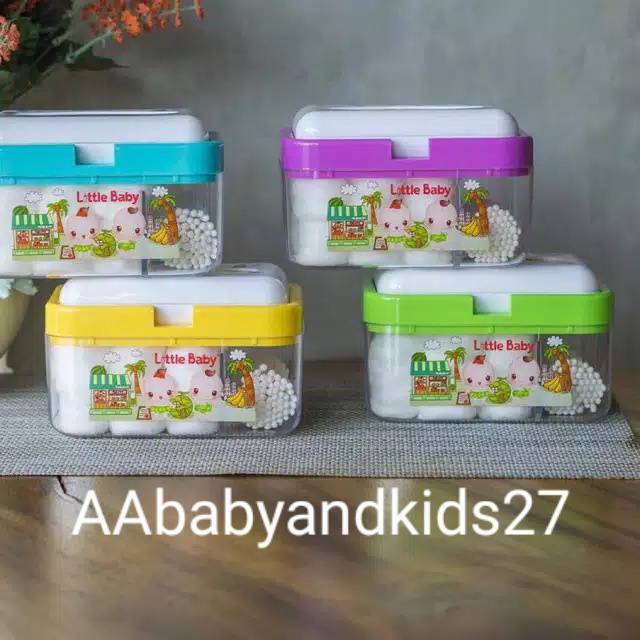 LITTLE BABY BOX 3 IN 1 MULTIFUNGSI-TEMPAT TISU KAPAS DAN COTTON BUDS