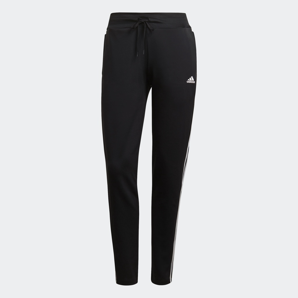 Celana Training Wanita Adidas Designed 2 Move 3Stripes 7/8 Hitam Putih