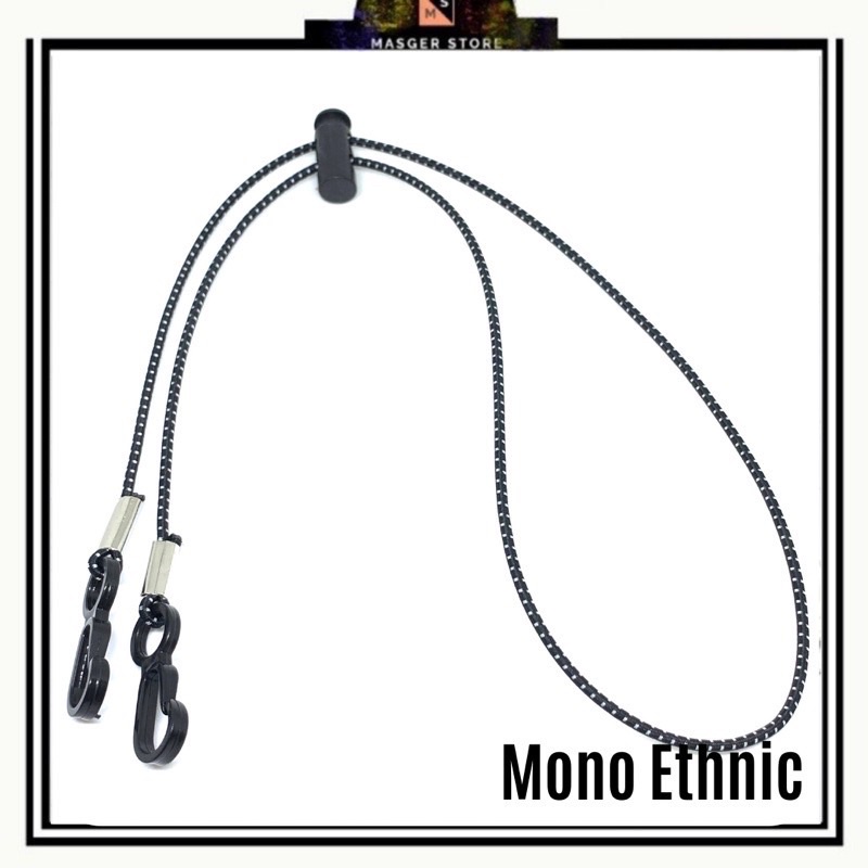 Kalung Masker Hijab 2in1 Strap Masker Elastis Stretchy Tali masker Kalung Strap Mask Hijab Strap Mask Premium-Mono Ethnic