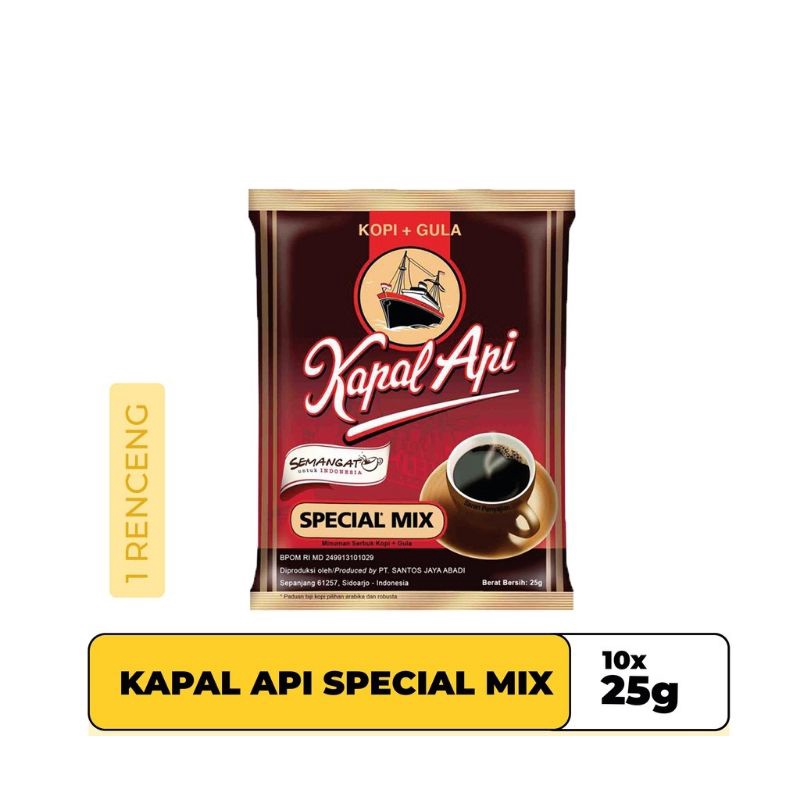 Kopi Kapal Api Special Mix Renceng Renteng 10 pcs