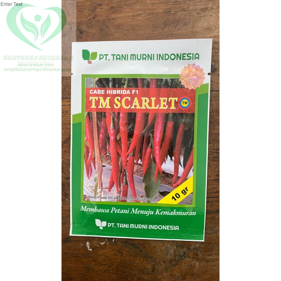Benih cabai besar hibrida F1 TM SCARLET isi 10gr dari TANI MURNI INDONESIA