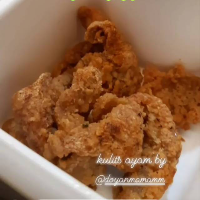 

Kulit ayam crispy