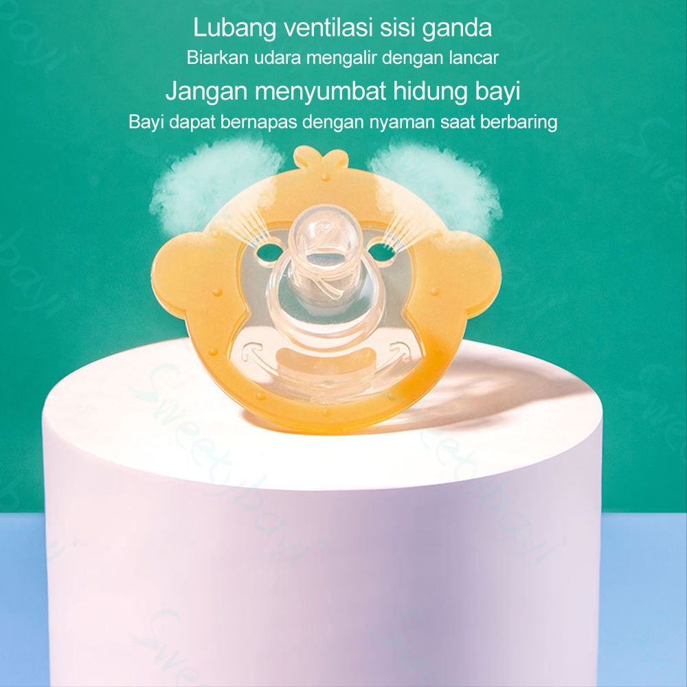 SweetyBayi Dot empeng bayi BPA free Kompeng bayi dengan rantai dan Kotak