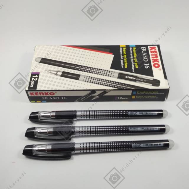 

Pulpen Gel Kenko Eraso Bisa Dihapus 0.5mm 1 Pak Isi 12 Pcs