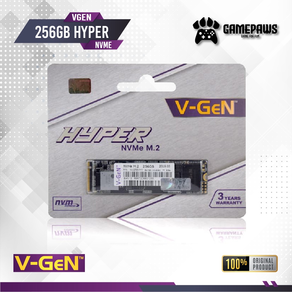 SSD V-Gen Hyper 256GB M.2 NVME