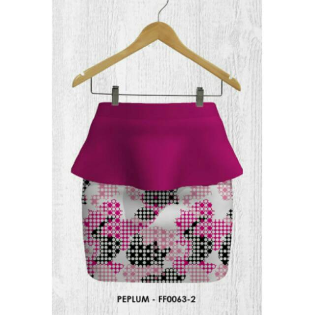 Rok Wanita - Paplum Skirt FF0063-2