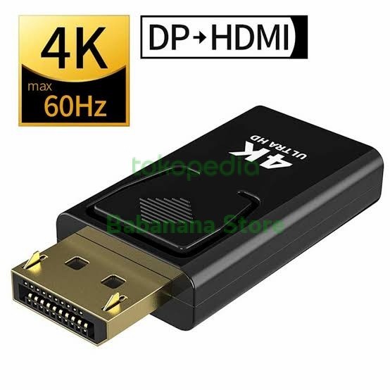 HDMI to DP adapter converter dongle monitor pc laptop tv konverter