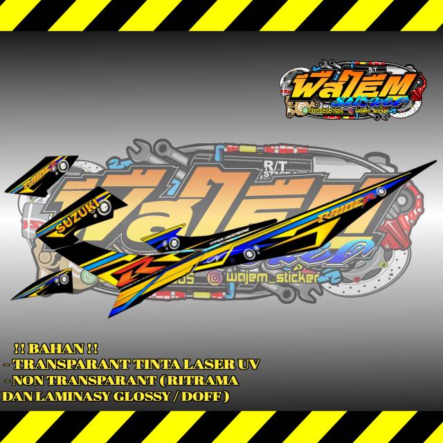 Striping Transparan Satria F 150 Raider Facelift
