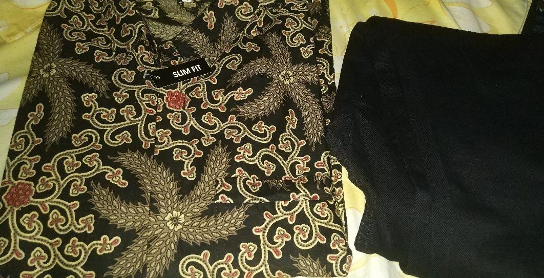 Kemeja Batik Pria Lengan Panjang Slim Fit Batik Pria Lengan Panjang Modern