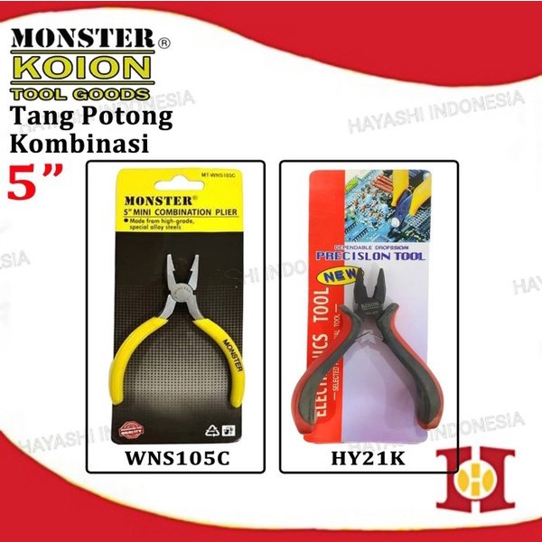 Tang Potong Kombinasi Kupas Kabel Kawat Listrik Mini Combination Plier