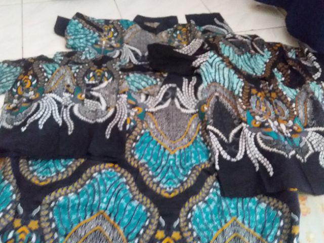 Batik Couple Keluarga Sania Ruffle Ori Ndoro Jowi Dnt Madu
