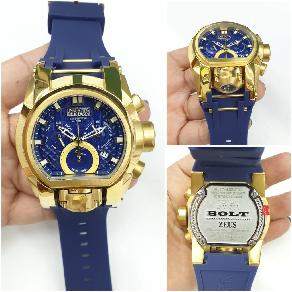 JAM TANGAN PRIA INVICTA ZEUSS BODY GOLD SUPER PREMIUM