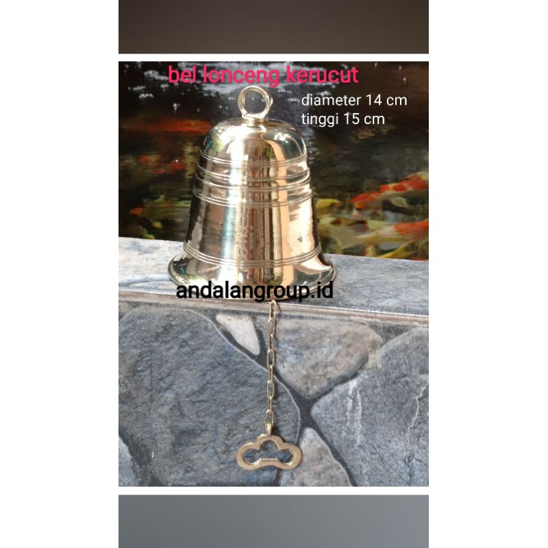 lonceng besar kuningan asli / brass gold bel bell lonceng besar