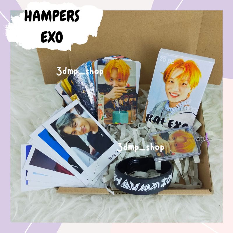 Hampers exo kpop paket box kai jongin do kyungso sehun chanyeol suho