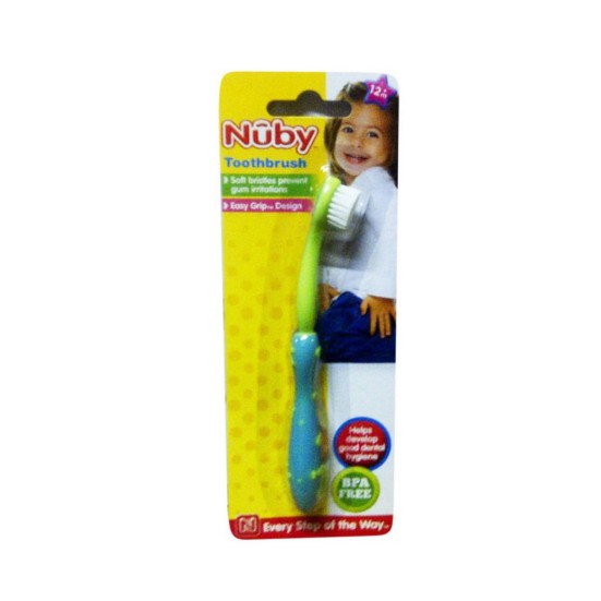 Nuby 1pk Toothbrush With Bristles - Toddler Toothbrush