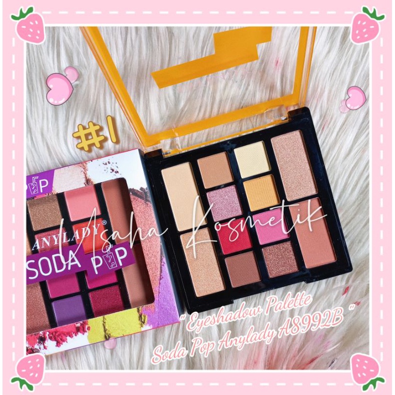 ECER!! EYESHADOW ANYLADY MAKE UP PALETTE 955 EYESHADOW +BLUSHER A8992B