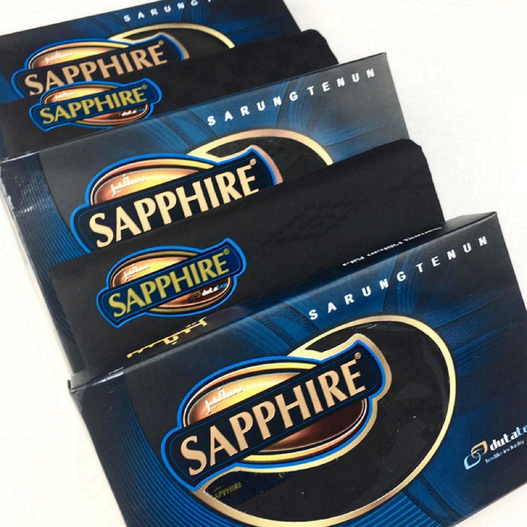 SARUNG SAPPHIRE HITAM POLOS - SAFIR SAPIR SHAPIRE WARNA HITAM SARUNG TENUN DEWASA PREMIUM EKSKLUSIF