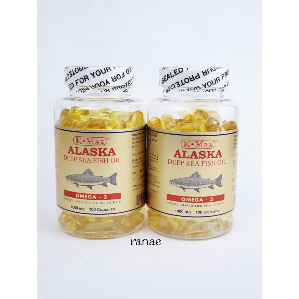 (promo) Minyak ikan Alaska tutup Putih