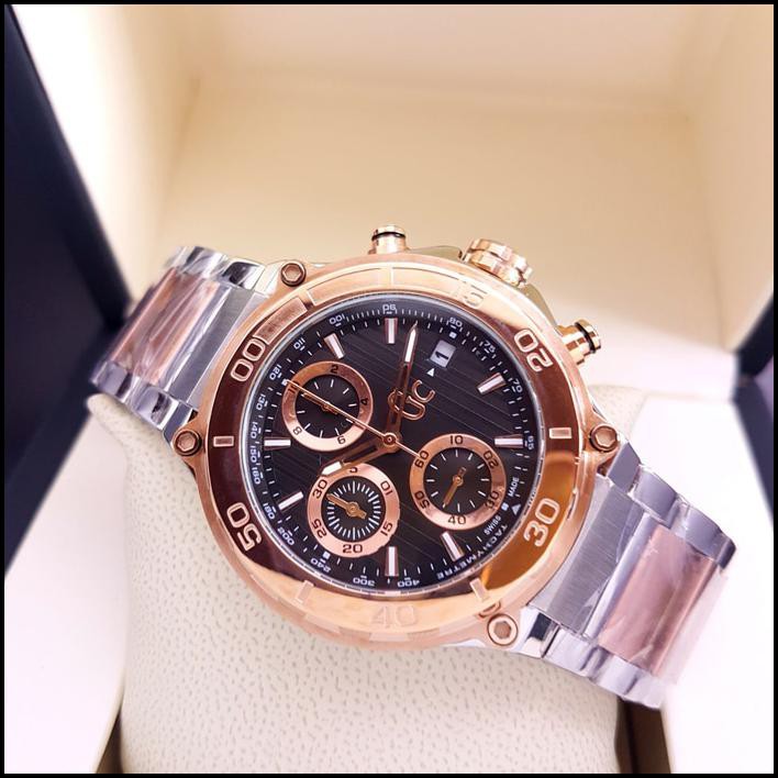 Jam Tangan Pria Merk Guess Collection Gc 56010 Ori Bm Free Yes