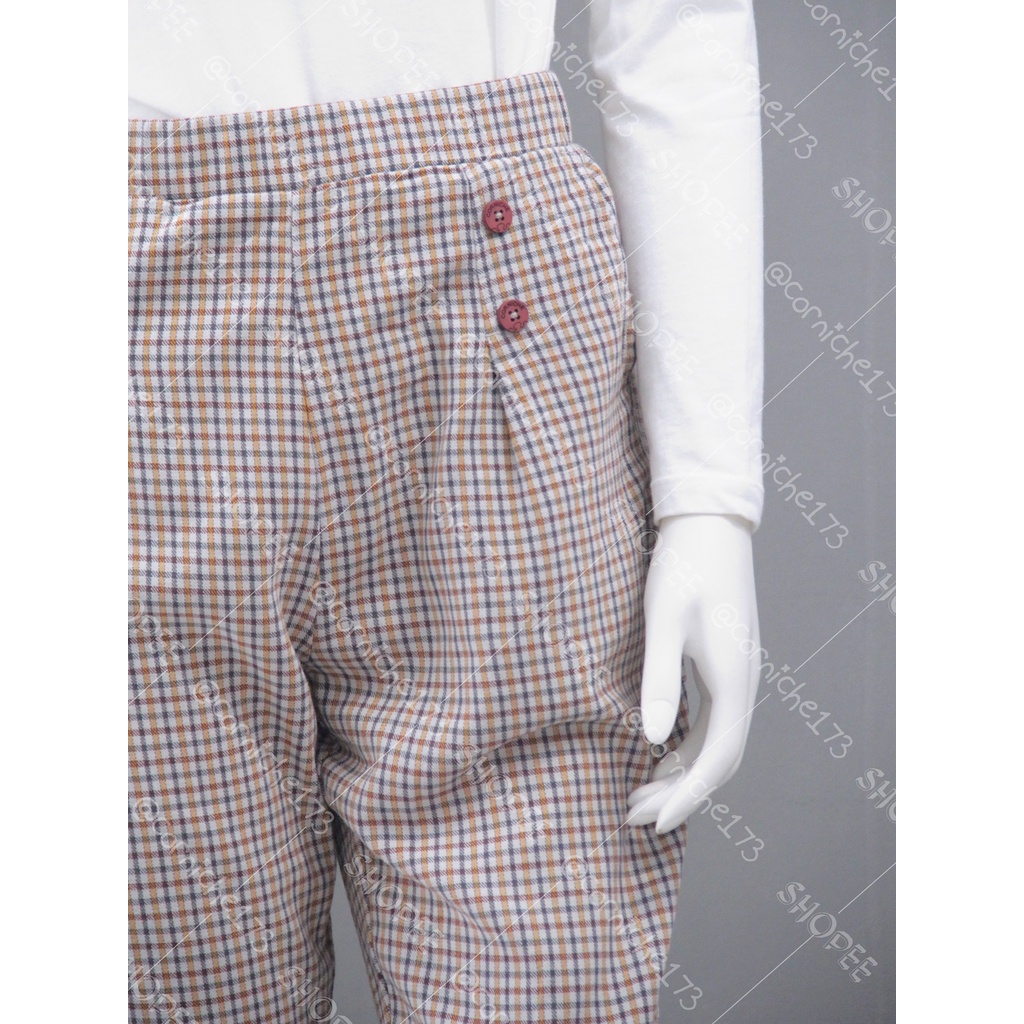 Corniche Marlyn Button Pants Krem - TH90331