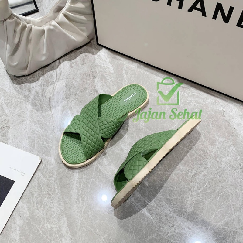 Sandal Tawana Women Flat Sendal Slip On Wanita 2020X