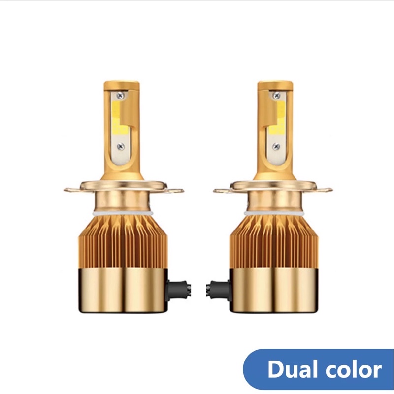 Lampu Kabut Foglamp H11 H16 2 Warna C6 Dual Color
