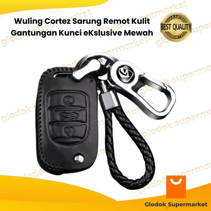 Wuling Cortez Sarung Remot Kulit Gantungan Kunci eKslusive Mevvah