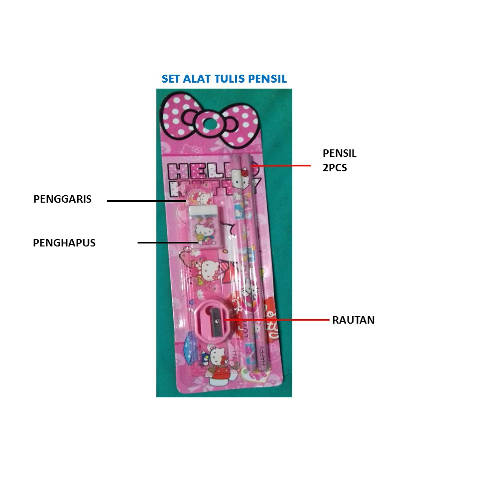 

PAKET SET ALAT TULIS PENSIL SET 5 IN 1