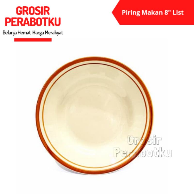 Piring Makan 8inch List Coklat Piring Makan List Biru Piring Makan List Orange Piring Makan List Hijau Piring Makan Murah Piring Kramik Piring Makan Keramik Piring Coklat Piring Keramik Murah Piring Murah Piring Lis Coklat Piring Polet Coklat Piring Polet