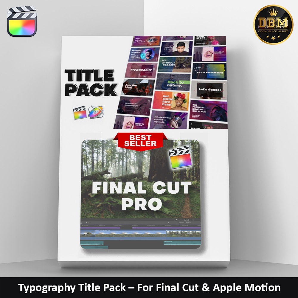 Fcpx &amp; Apple Motion - Typography Title Pack