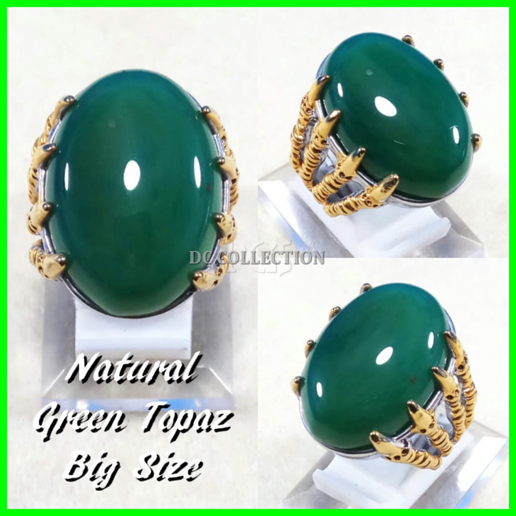 CINCIN BATU AKIK NATURAL GREEN TOPAZ HIJAU TERMURAH