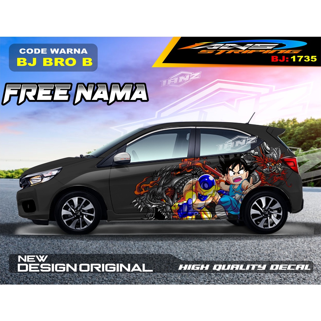 DECAL MOBIL MOBIL BRIO / STIKER MOBIL HONDA JAZZ  / VARIASI STIKER AGYA AYLA/ STIKER MOBIL