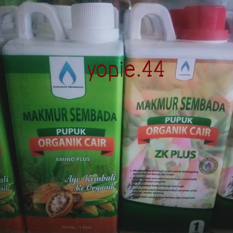 paket pupuk amino plus dan zk plus 1liter makmur sembada