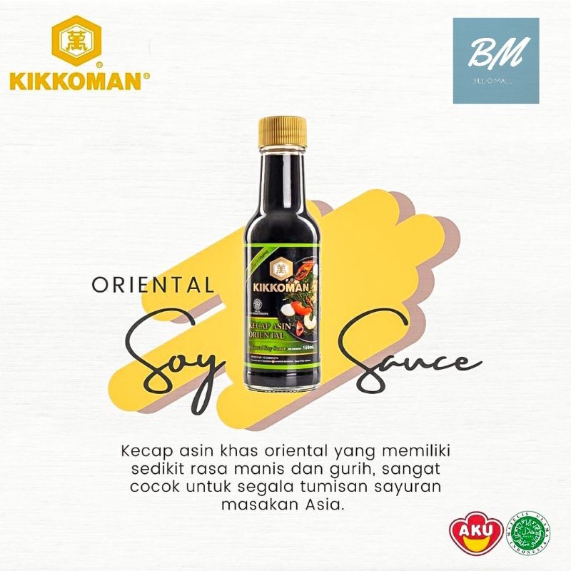 

Kikkoman Soy Sauce 150 ml / Kikkoman Kecap Asin Khas Jepang 150ml / Kikkoman All Purpose 150ml HALAL