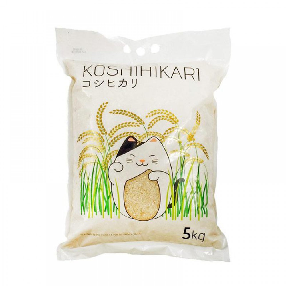 

Koshihikari Koshikari Beras Jepang Japonica untuk Sushi Onigiri - 5Kg