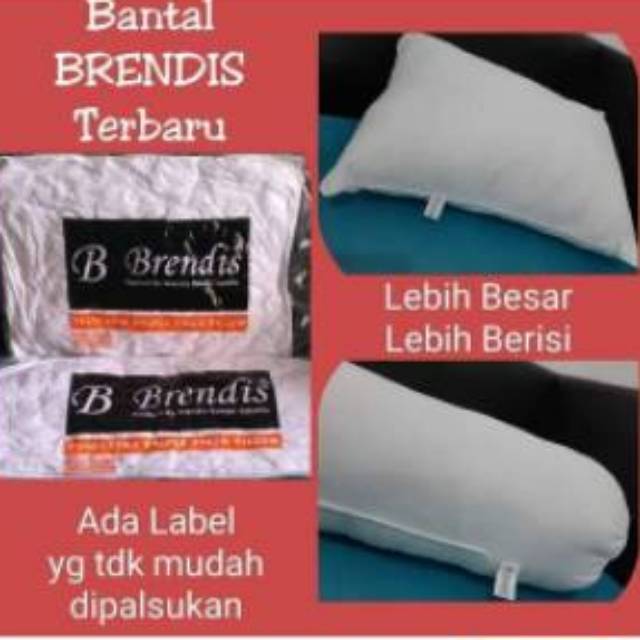 BANTAL DAN GULING BRENDIS ISI BUSA SILICON